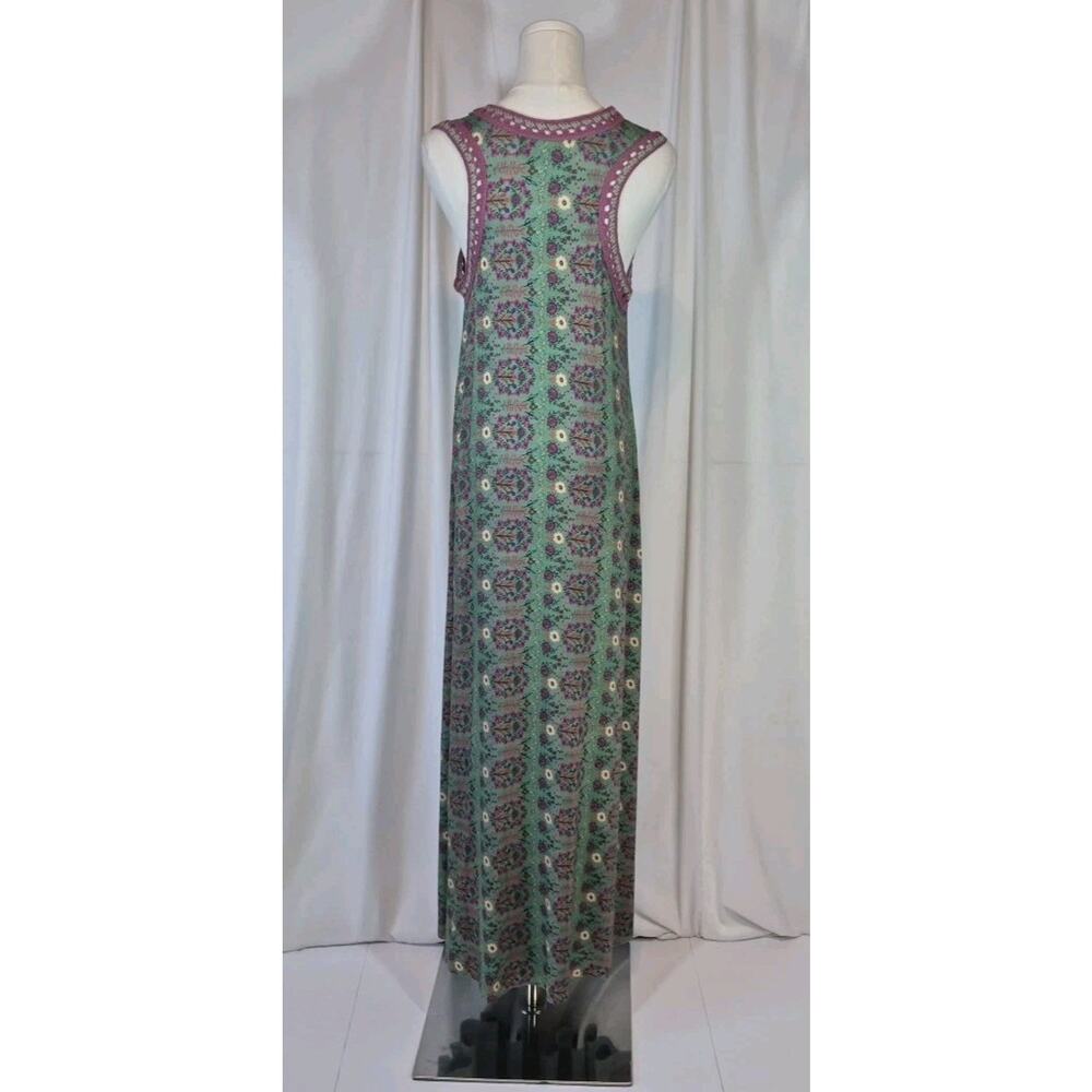 Natural Life Stevie ButterSoft Green Floral Maxi Dress New XS - Picture 7 of 10